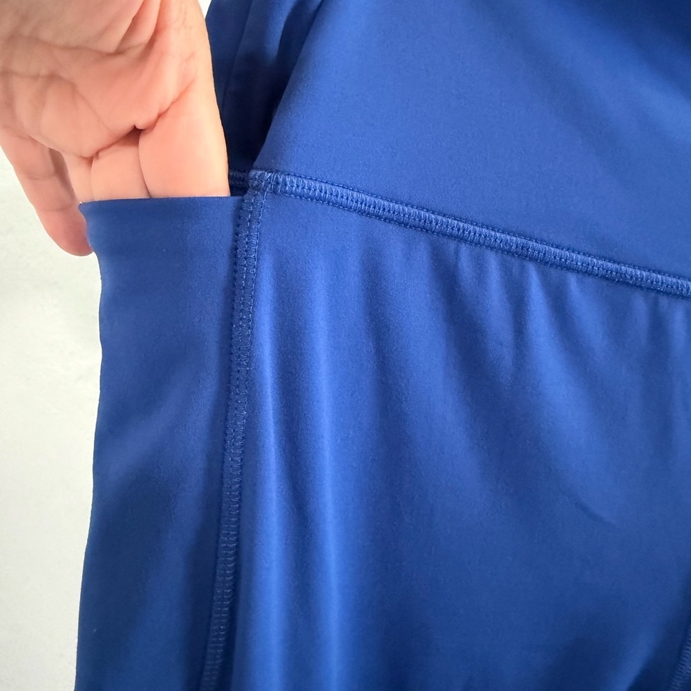 prAna 7/8 Legging XL Cobalt Blue Ribbed Pockets - Picture 5 of 8